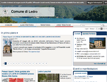 Tablet Screenshot of comune.ledro.tn.it